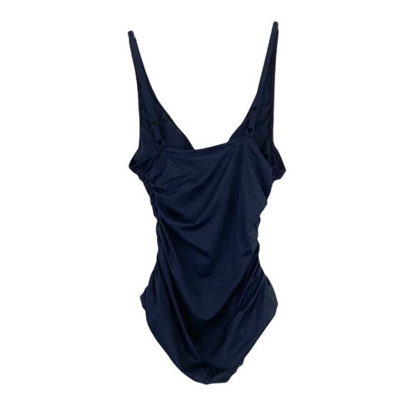 DKNY Black One Piece Bathing Suit Sz 6 - Picture 2 of 5